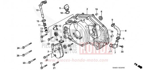 PANNEAU CARTER-MOTEUR D. CRM125RV de 1997